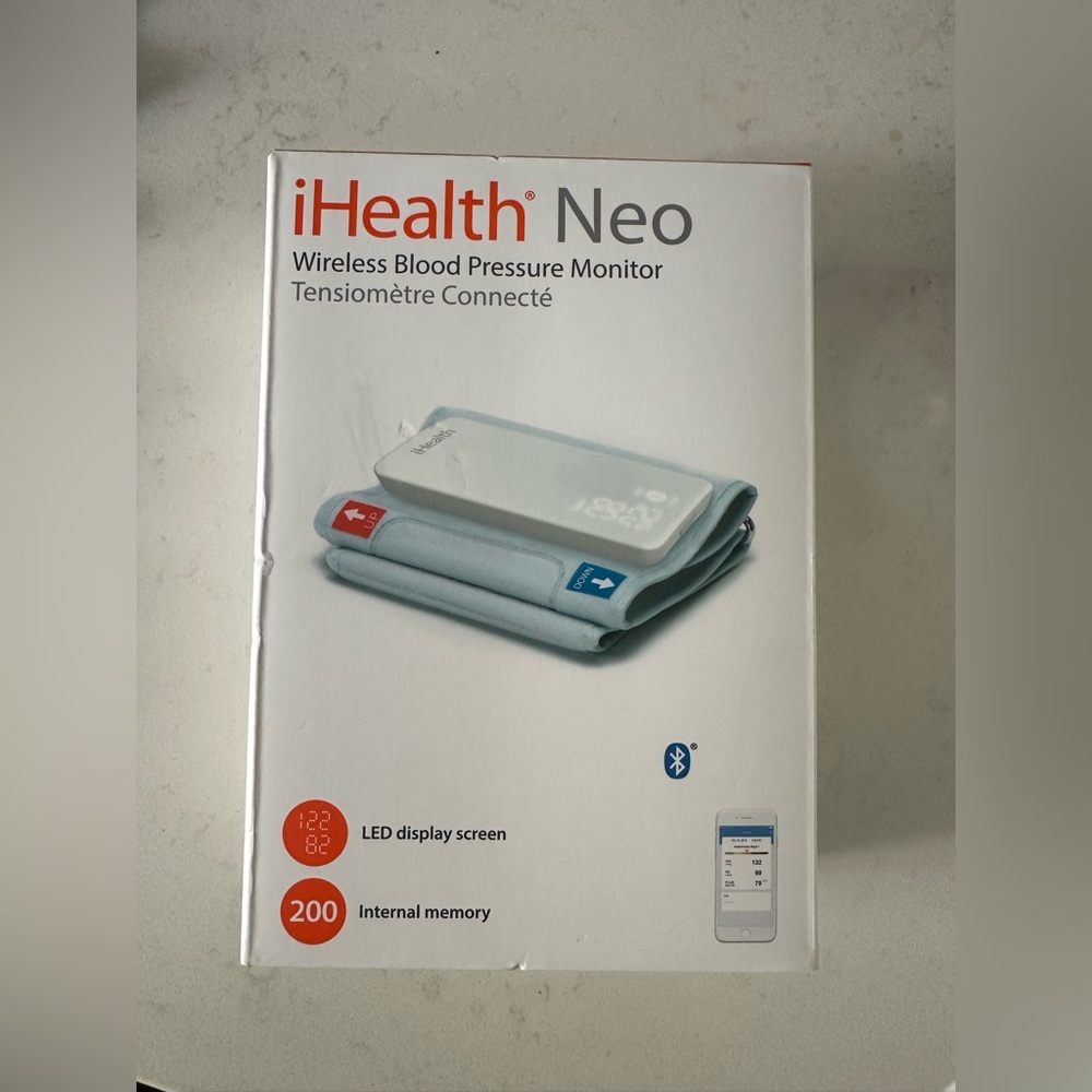 💖 NEW ihealth NEO Wireless Blood Pressure Monitor 📊 Smart Health Tracking!